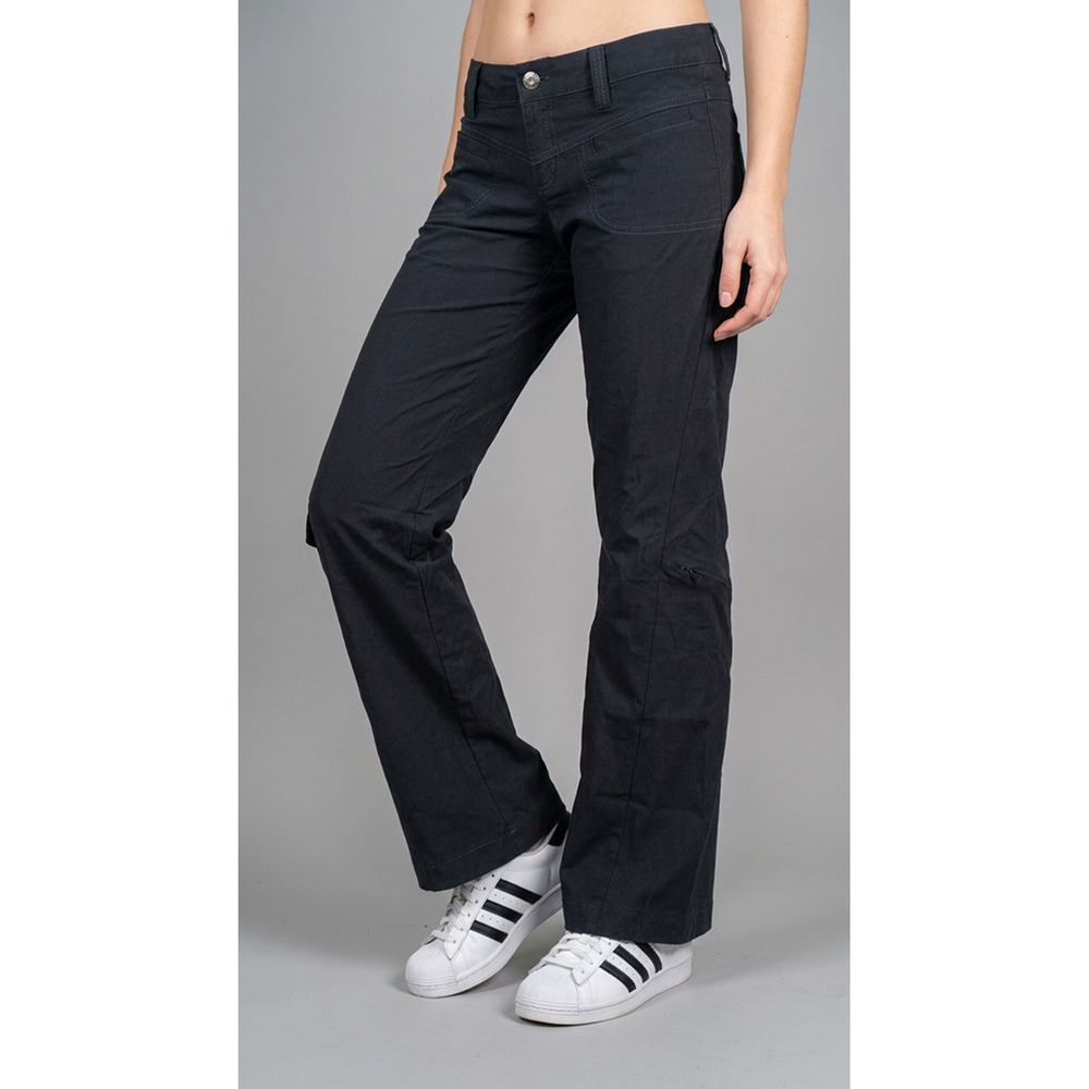Athleta Womens Size 2 Black Stretch Pants Travel Career Casual Straight Leg